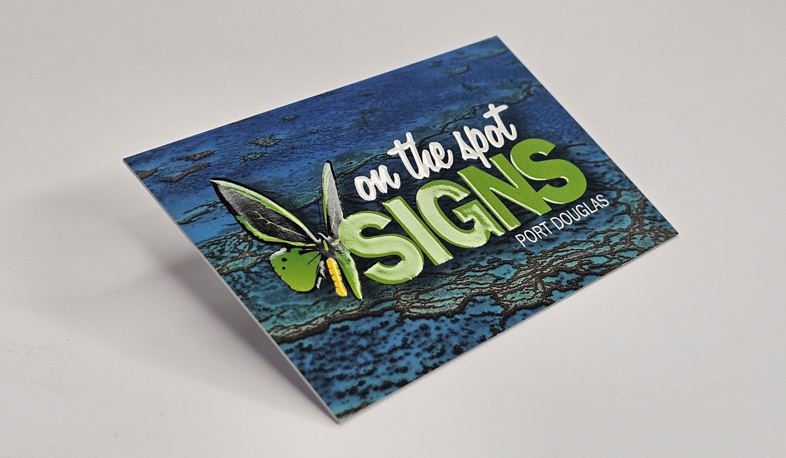 A Showcase Business Card — On The Spot Signs Port Douglas In Port Douglas, QLD