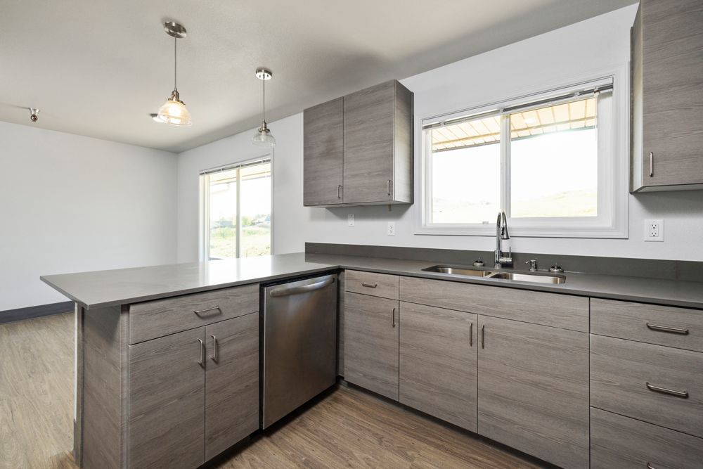 Kitchen with plenty of natural lighting