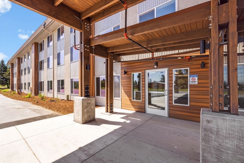 Exterior Shasta Place Apartments Building entranc