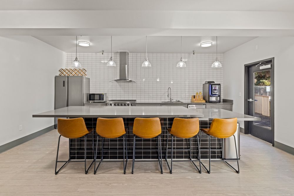 photo of a barstool area