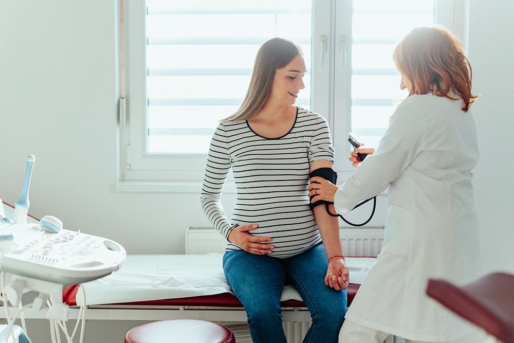 Pregnant Woman Measuring the Blood Pressure | Asheville, NC | Grace OB/GYN Physicians