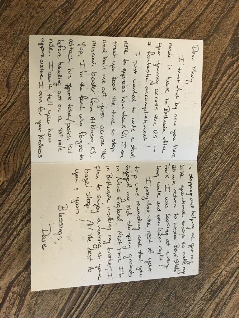 Long handwritten letter — Bethesda, MD — Georgetown Bagelry Long handwritten letter — Bethesda, MD — Georgetown Bagelry