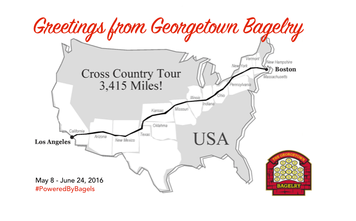 Big cycling map — Bethesda, MD — Georgetown Bagelry
