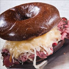 Herbal nosher bagel — Bethesda, MD — Georgetown Bagelry