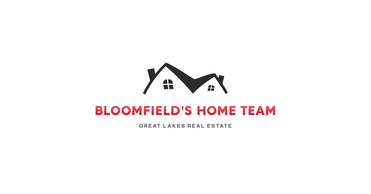 A logo featuring a black house icon above the red text 