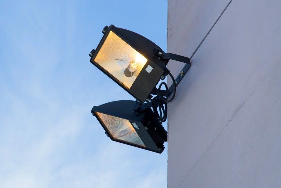 Derbyshire Electrical Specialists outdoor security lights installed for a property in Derby