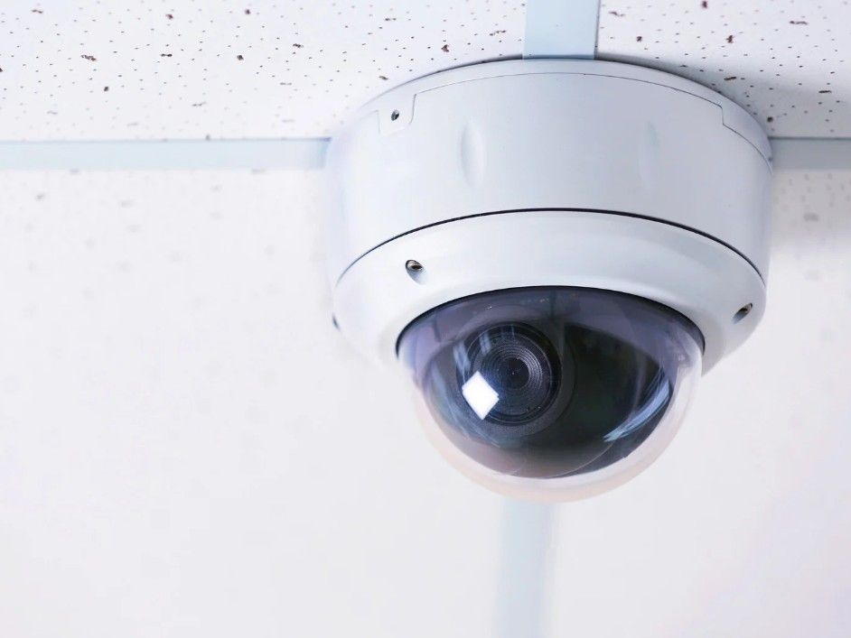 security camera installed in an office in Derby