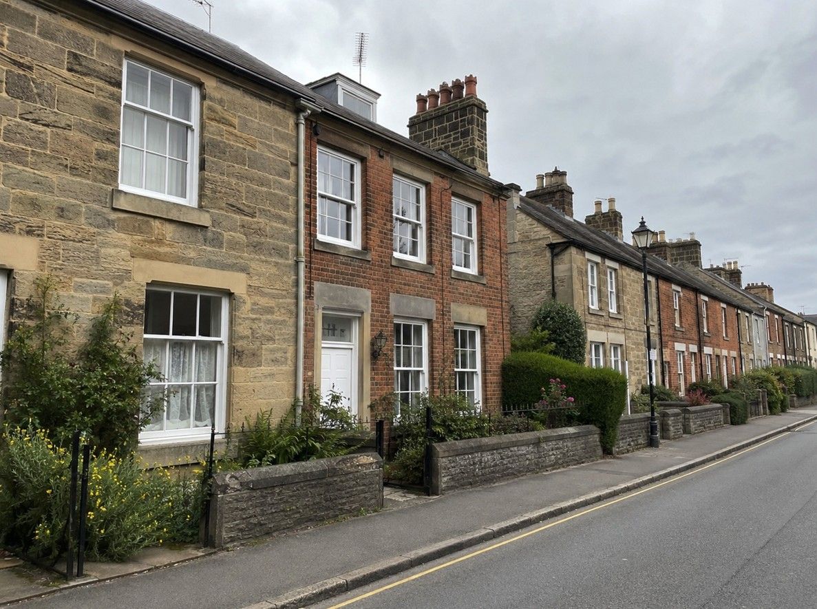 Georgian and Victorian period housing in Melbourne, Derbyshire, typical of the DE73 properties served by Derbyshire Electrical Specialists