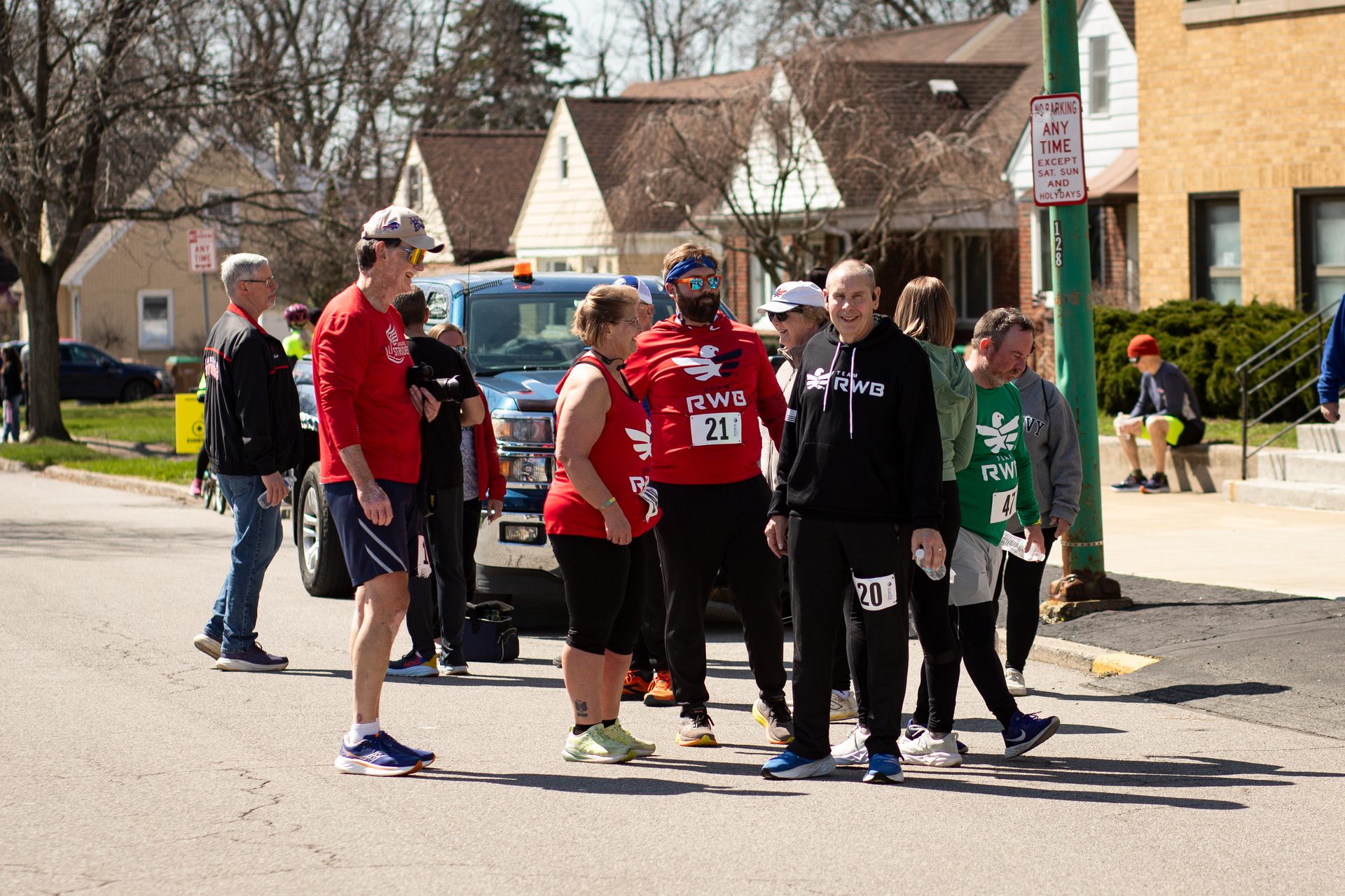 Image of runners who have just finished the 2026 5k.