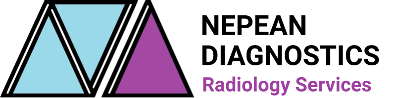 A logo for nepean diagnostics radiology services