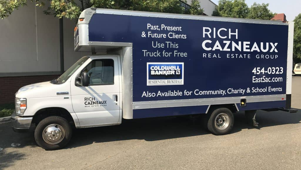 Rich Cazneaux Real Estate Group Truck Image | East Sacramento