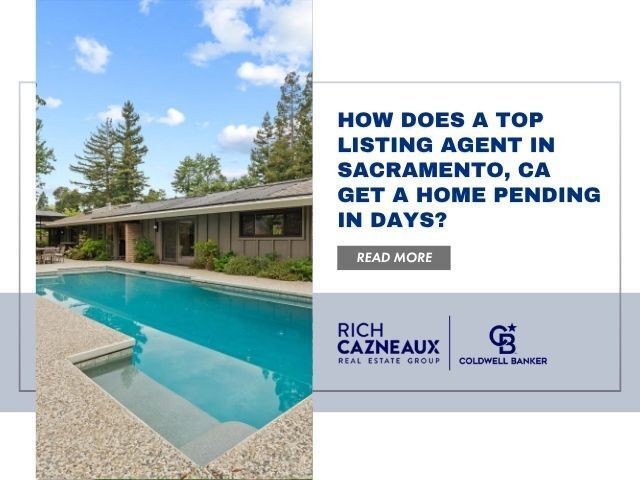 Top listing agent in Sacramento, CA Rich Cazneaux's Wilhaggin Bluffs listing that went pending fast