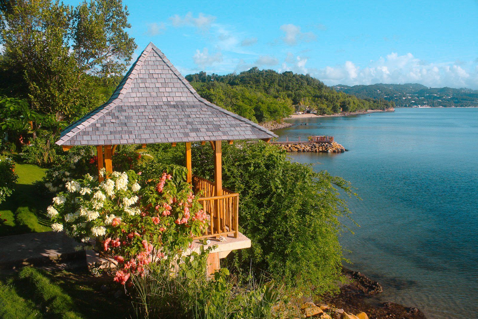 Spa Gazebo constructed with local timber