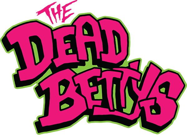 The Dead Bettys logo in pink and green.