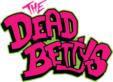 The Dead Bettys logo in pink and green.