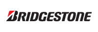 Bridgestone logo in black and red on a white background