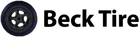 Beck Tire logo with black tire icon and bold black text on white background