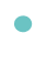 A small, light teal-colored circle on a white background.