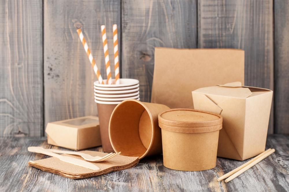 There Are Many Different Types of Paper Utensils on The Table — Mackay Cleaning & Packaging Supplies in Mackay, QLD