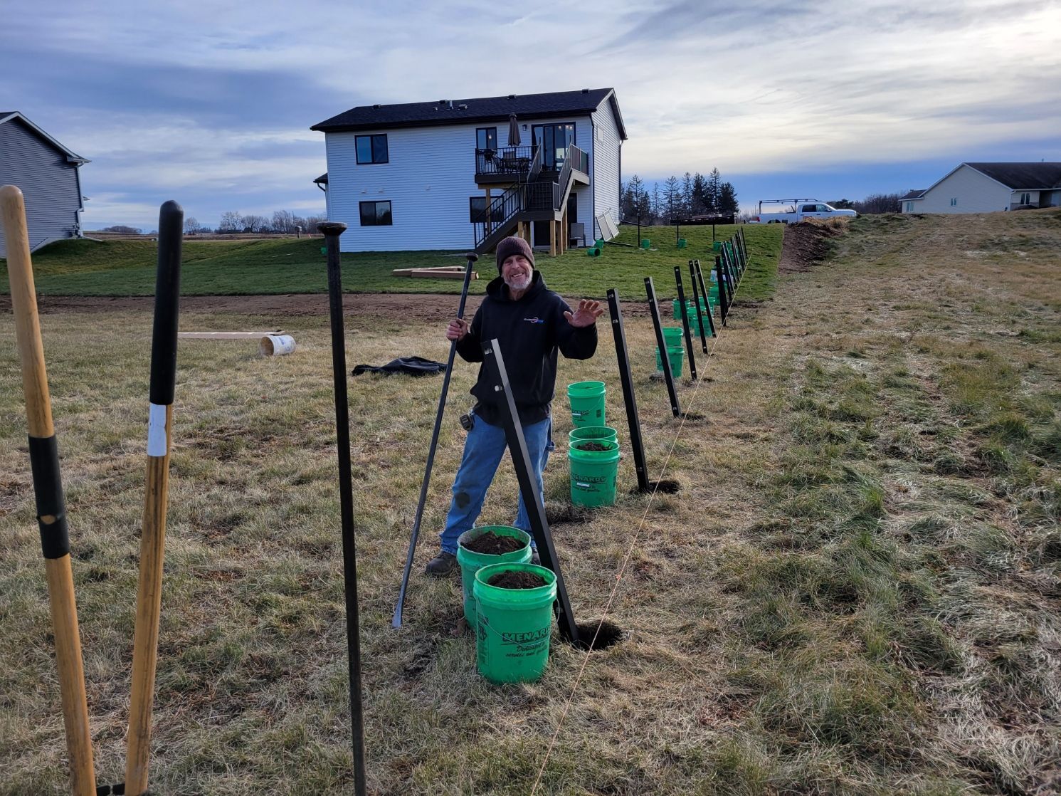 Man Building Fences | Rochester, MN | The Fence Pro’s Man Building Fences | Rochester, MN | The Fence Pro’s