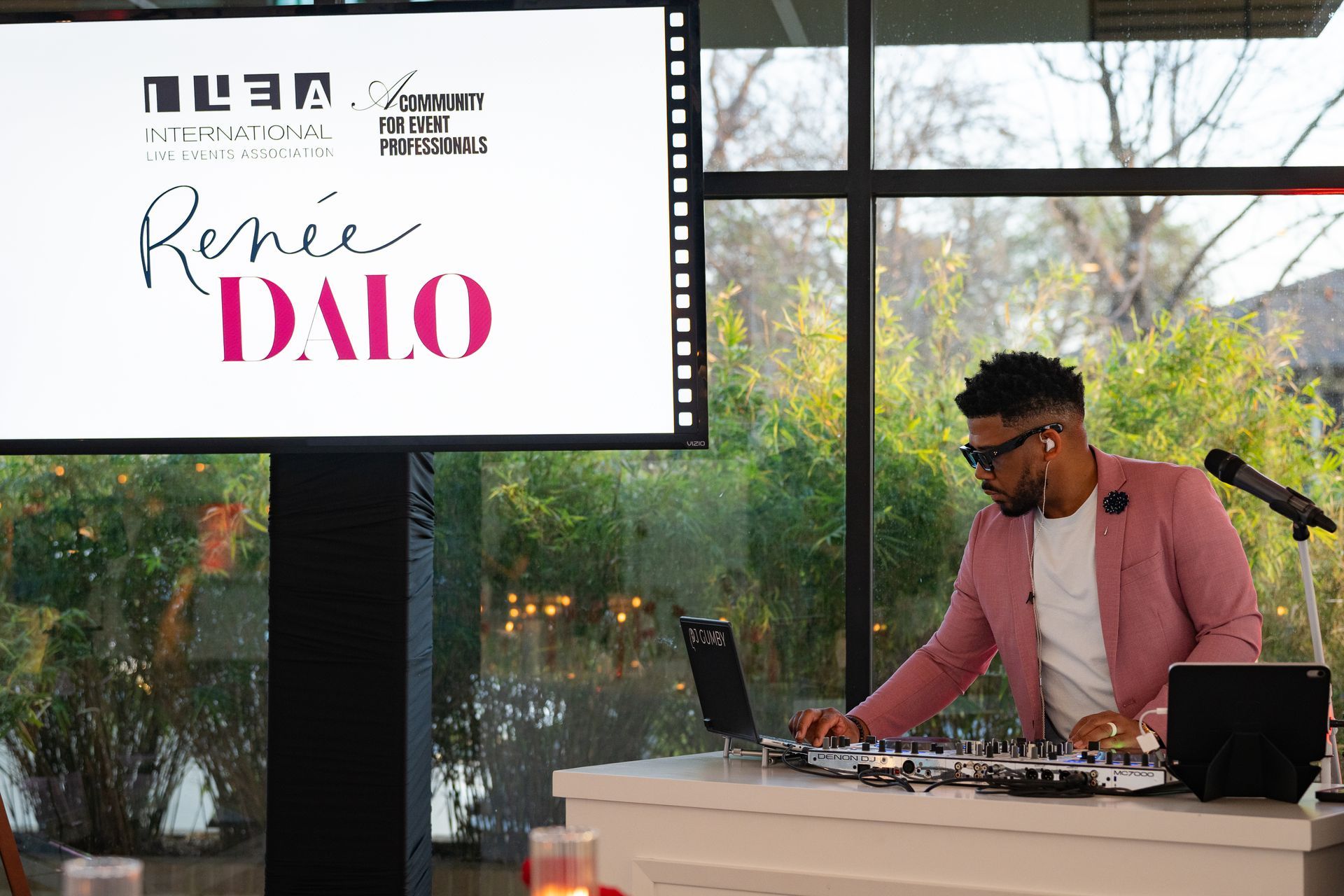DJ Gumby DJing at ILEA event