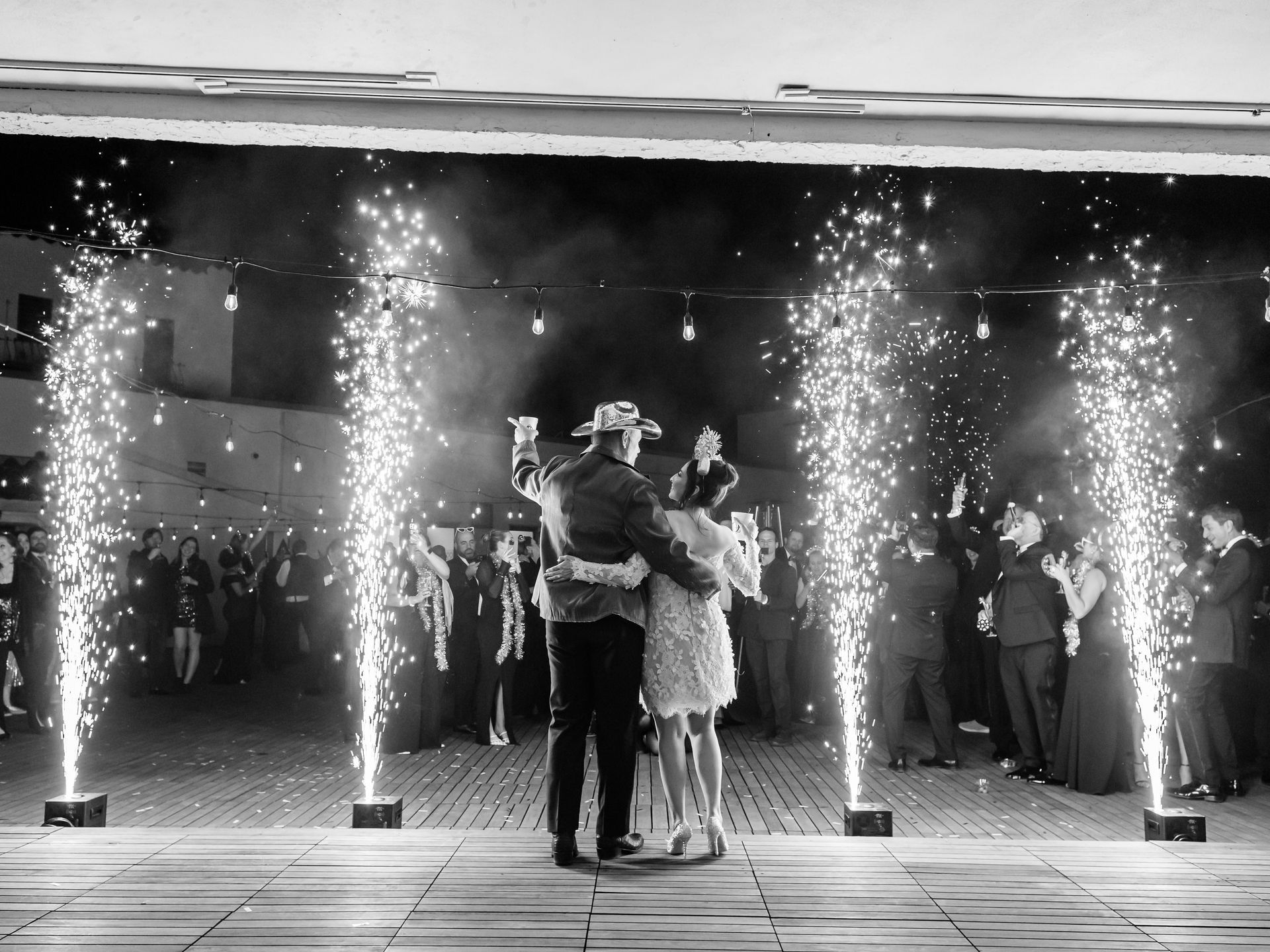 McNay Night Time Wedding Ceremony Outdoor Gaines Entertainment