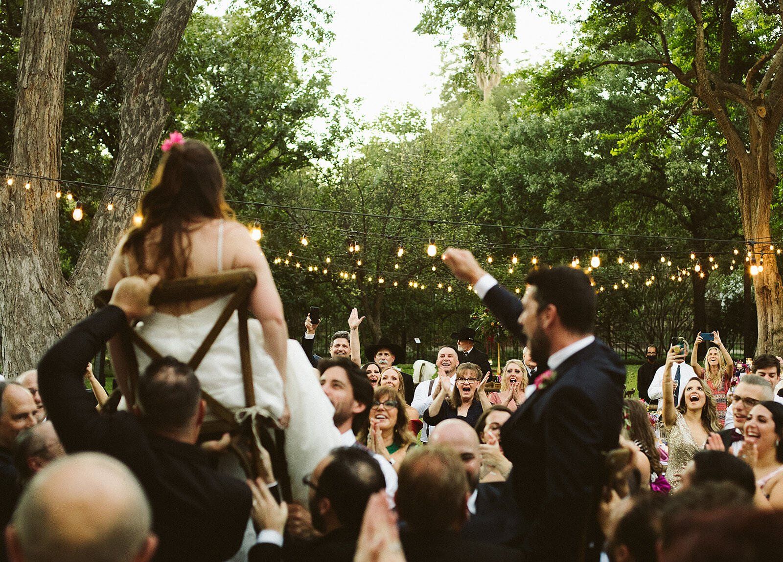 Guests dancing at Wedding
