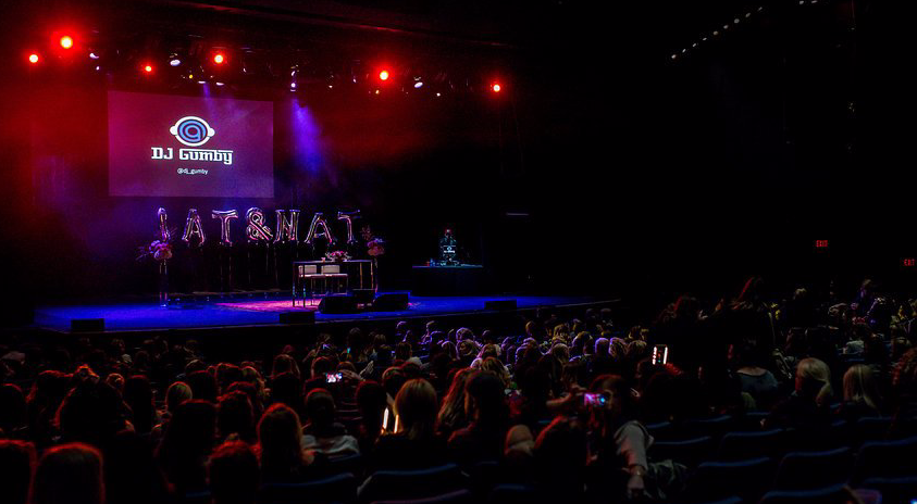 DJ Gumby performing at Fun Show for Kat and Nat