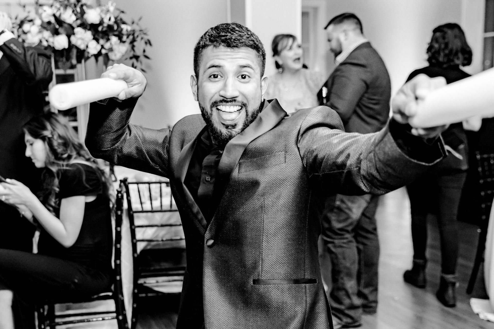 Guests dancing at Wedding