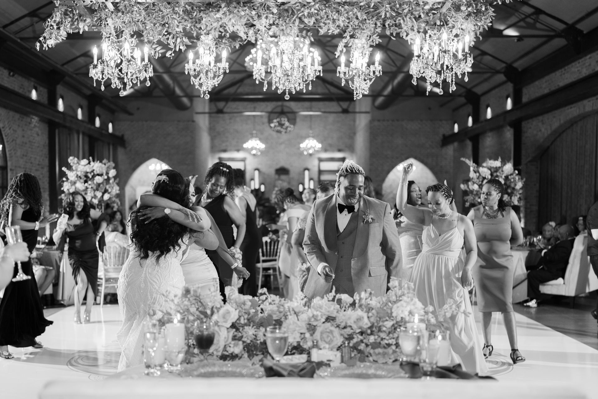 Guests dancing at Wedding