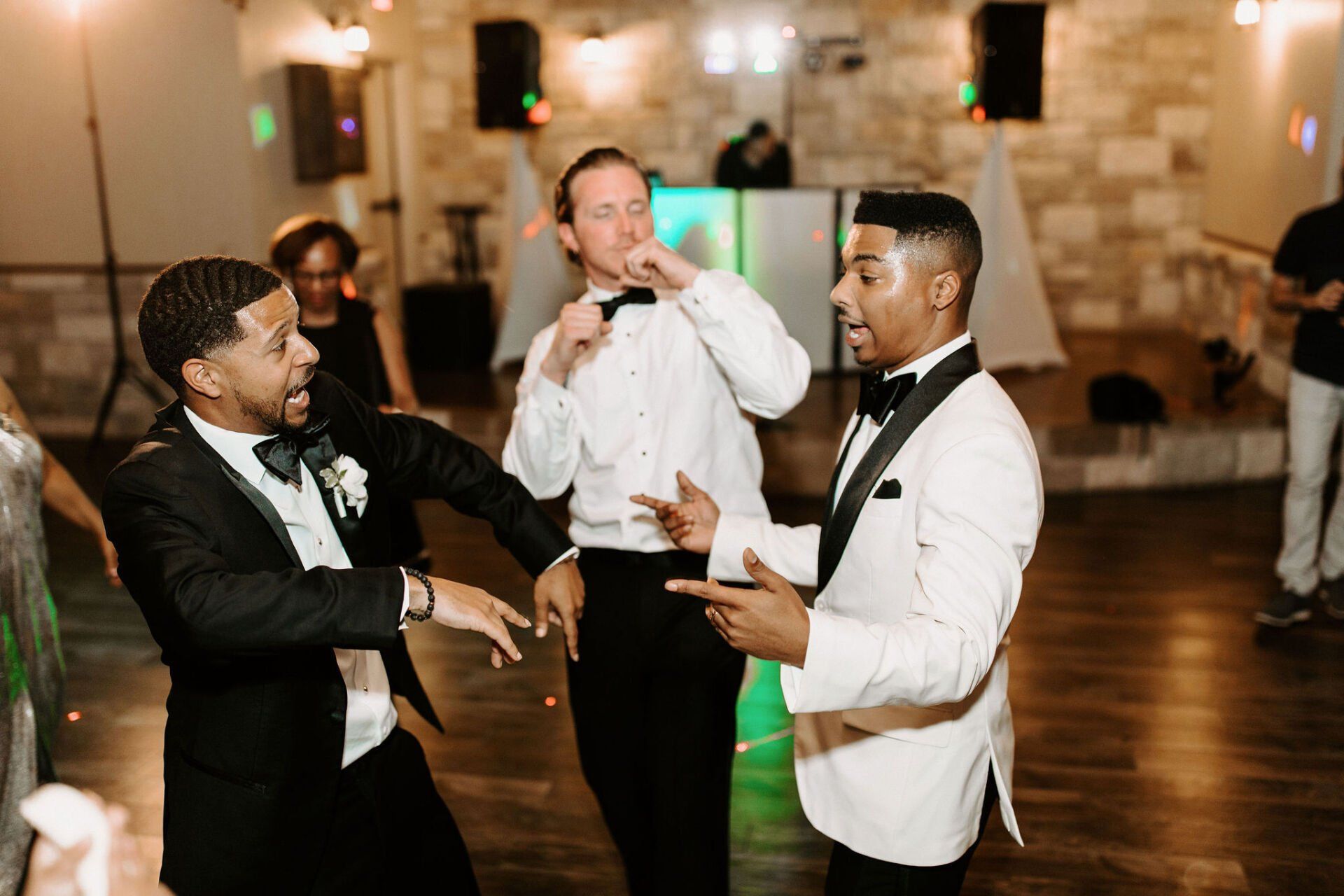 Guests dancing at Wedding