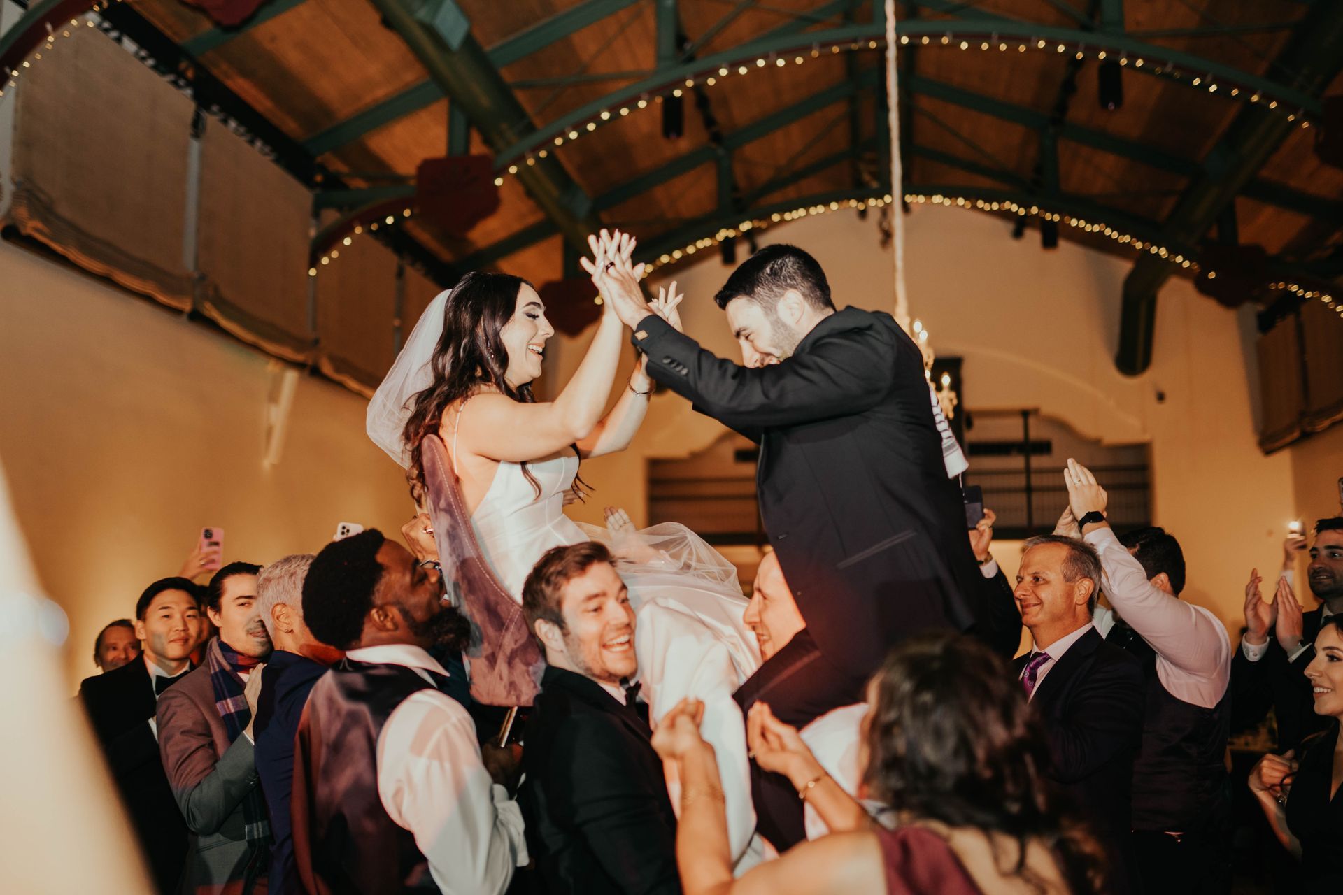 Guests dancing at Wedding