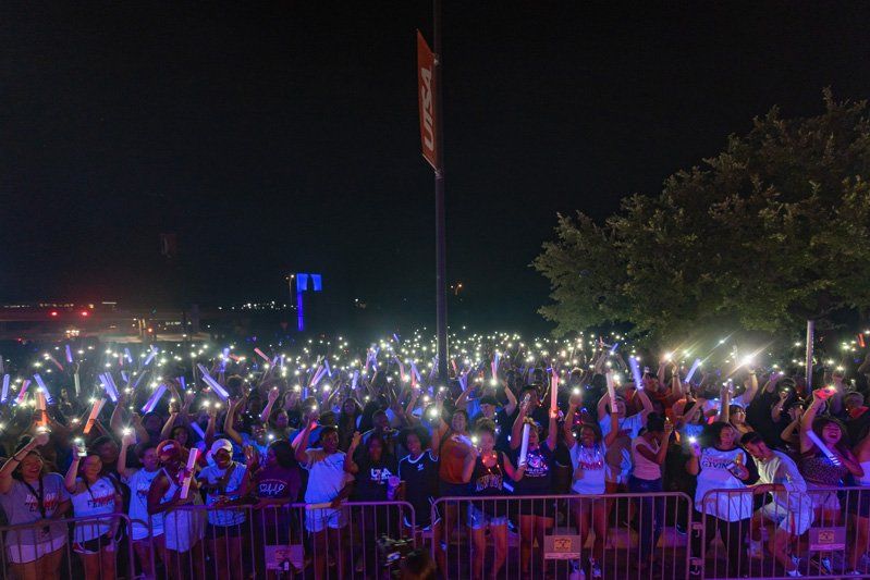 UTSA Midnight Lights Group of Students