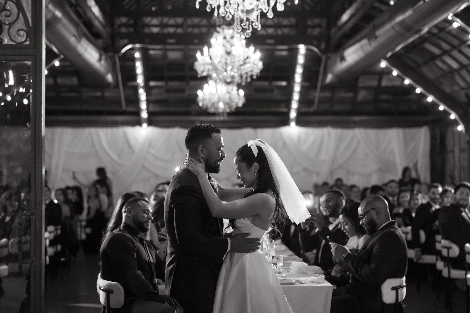 Wedding couple dancing