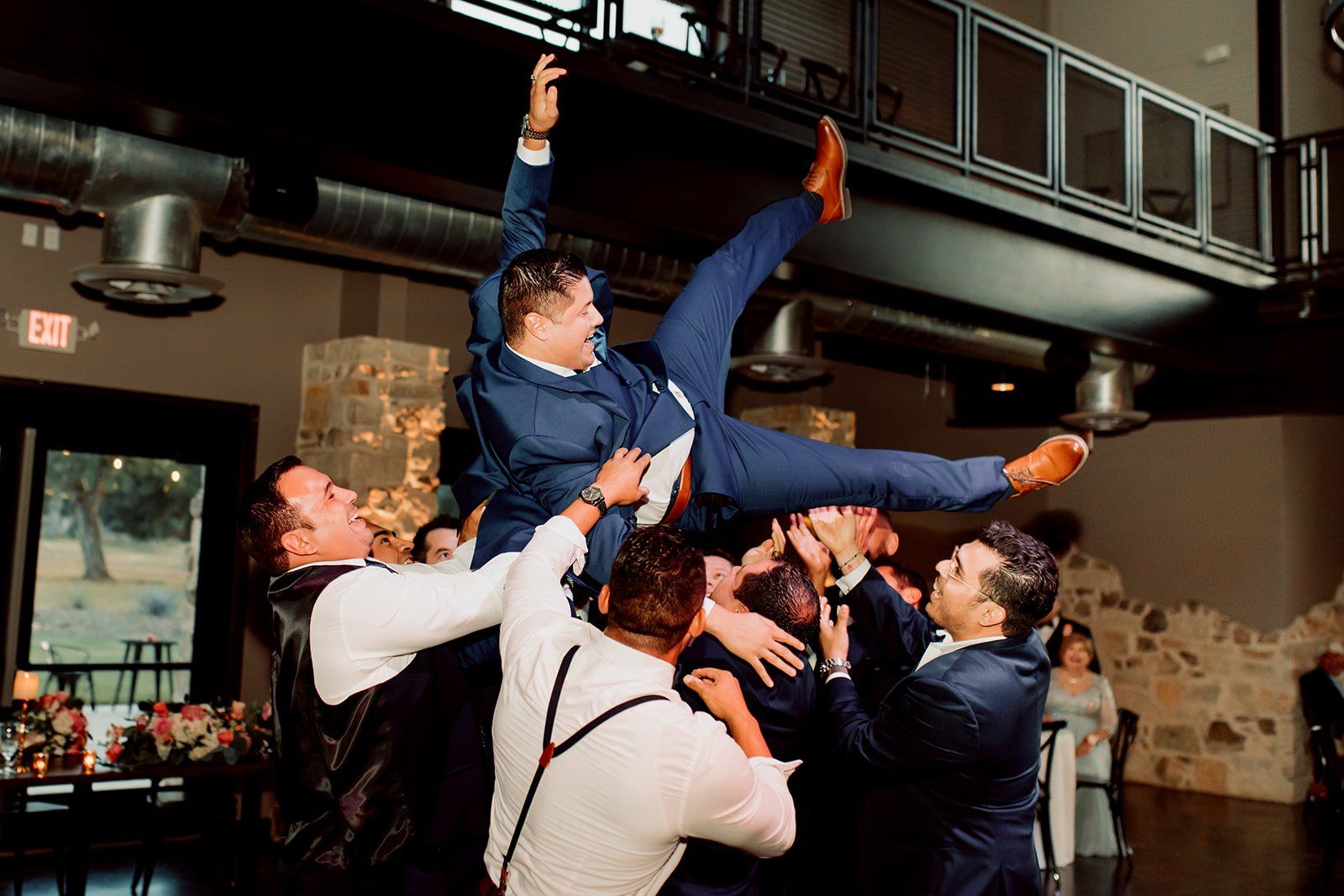 Groom at Wedding Reception