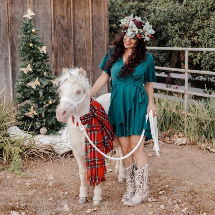 Christmas Unicorn Photoshoot San Diego