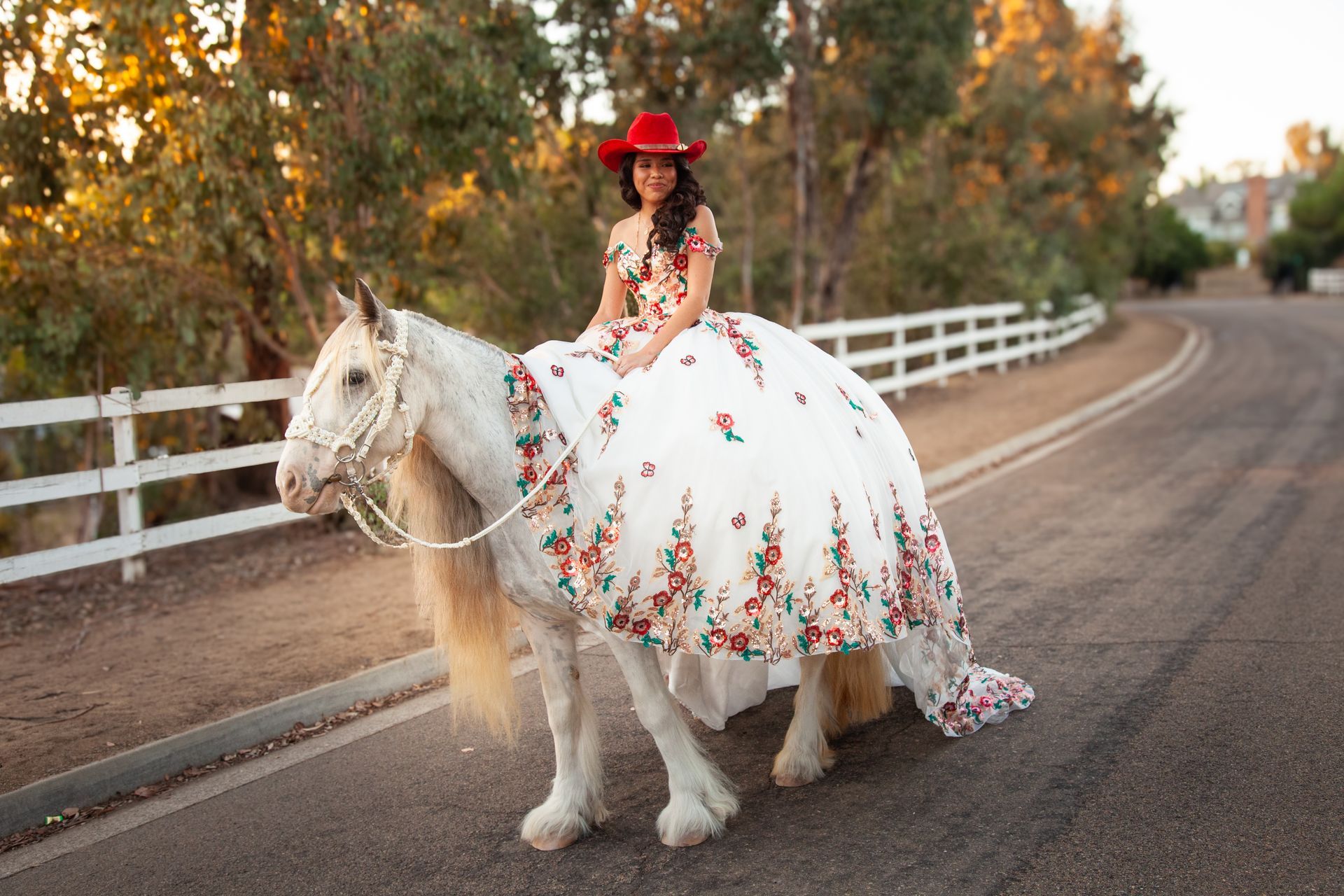 quinceanera photoshoot with horse in San Diego
