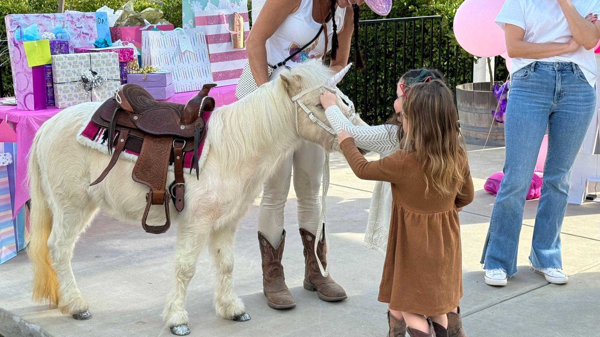 A Kid Playing With Horse — San Diego, CA — The Posh Unicorn