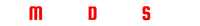 Red lowercase letters M, D, and S spaced across a white background.