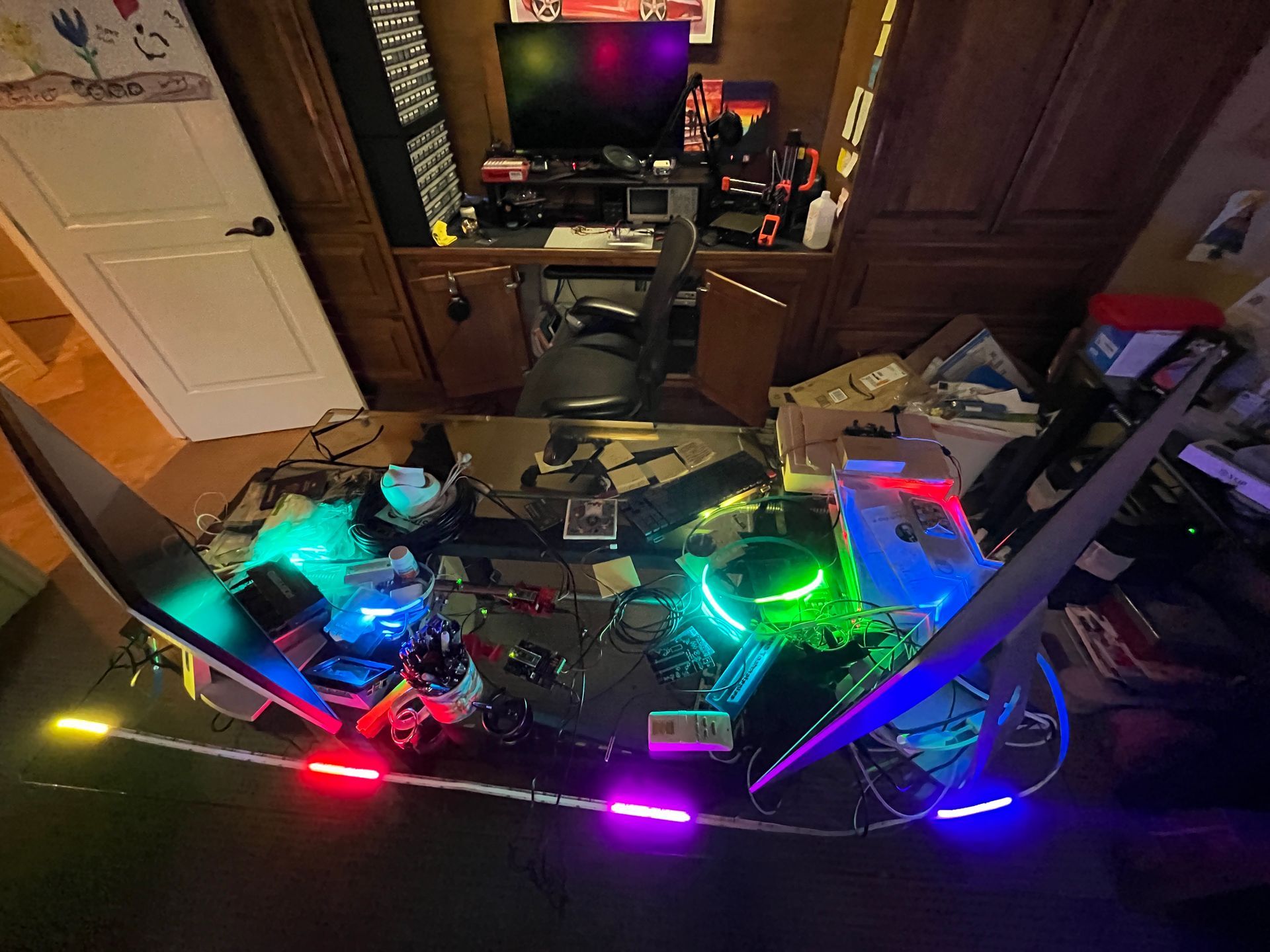 leds on the desk