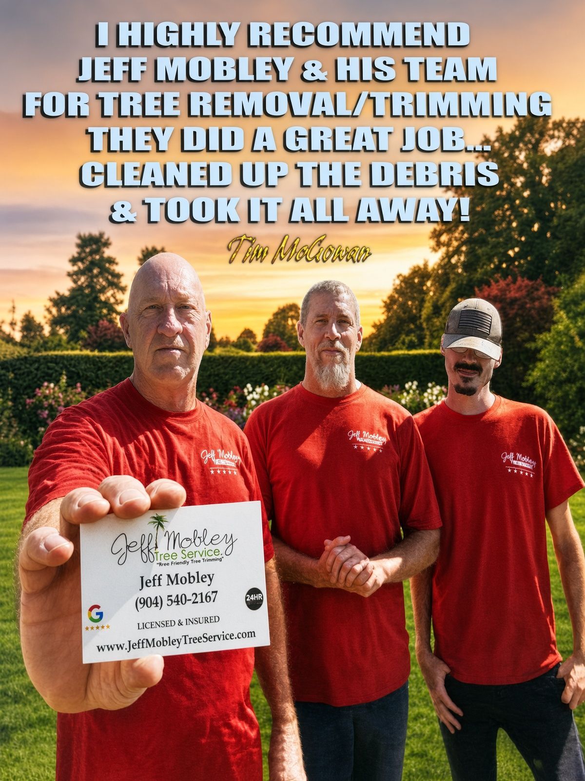 About Jeff Mobley Tree Service St Augustine and Jacksonville FL