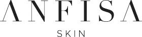 ANFISA SKIN logo in black serif text on a white background