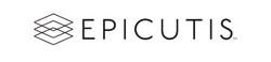 Epicutis logo with geometric icon and black text on a white background