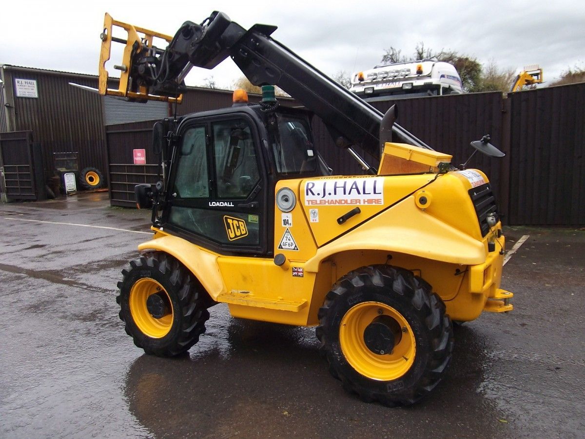 A yellow and black forklift for sale from RJ Hall Forklifts Gloucester