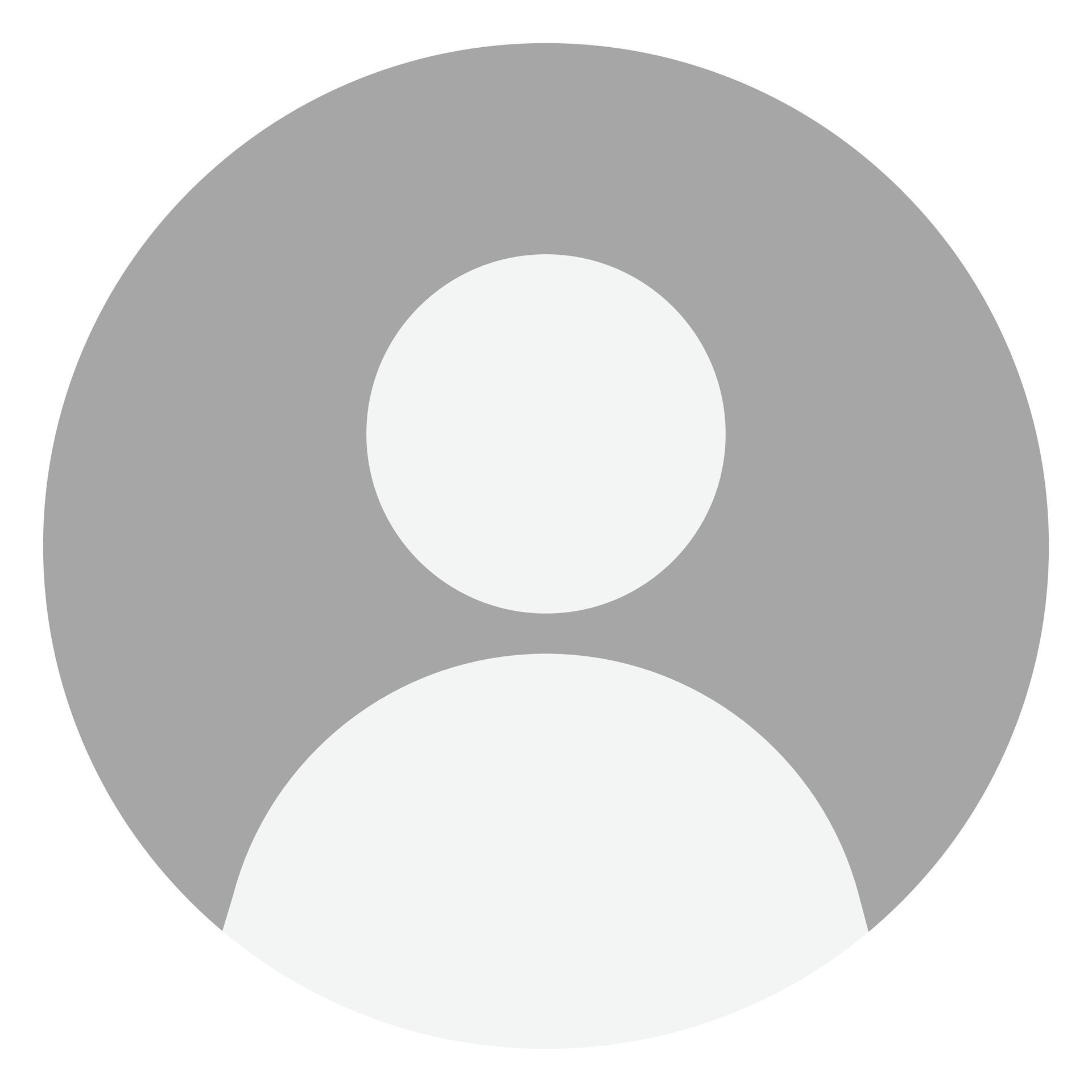 Gray generic user avatar icon with white head and shoulders on a light background