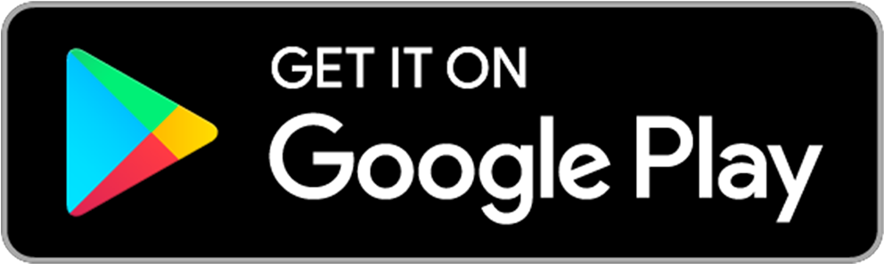 Google Play merki á svörtum bakgrunni með marglitri þríhyrningstákni og textanum „SÆKJA Á Google Play“