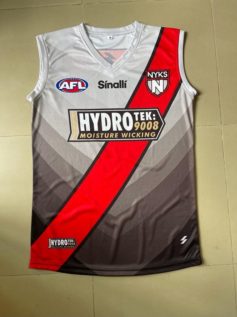 A black and white tank top with the word hydro on it