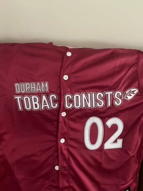 A baseball jersey with the number 02 on it