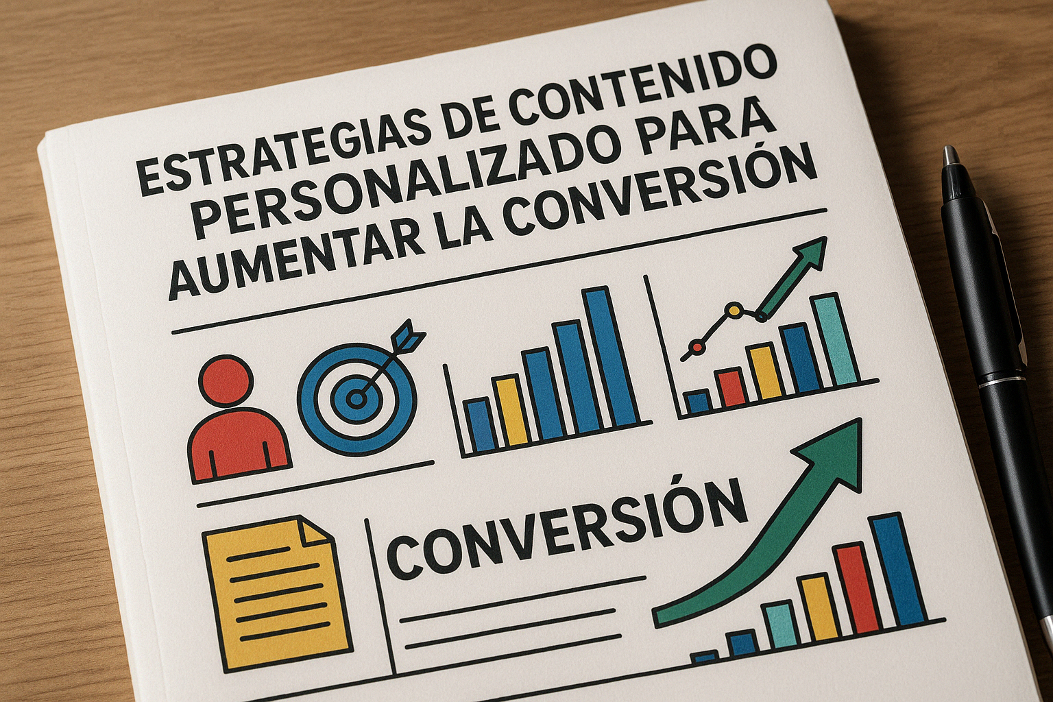 A book titled estrategias de contenido personalizado paDescubre cómo el conra aumentar la conversion