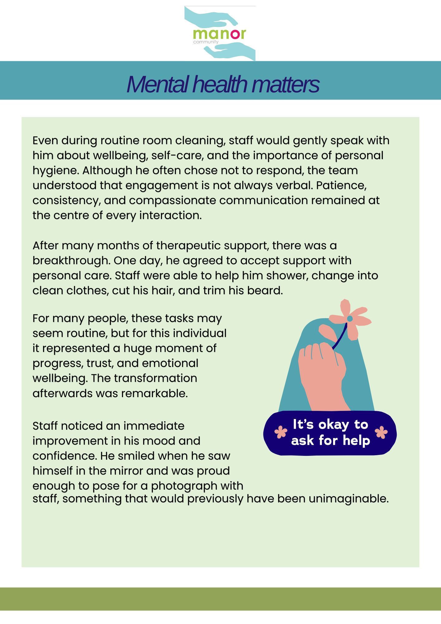 Its okay to ask for help image and text 